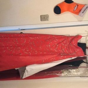 Long pink prom dress